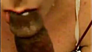 Amber's POINT OF VIEW: Blowing Phat Black Boner in Amateur Crossdresser Blowage Vid