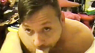 Large Father's Amateur Fellatio