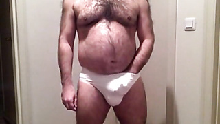 Amateur Dad Grizzly Undresses