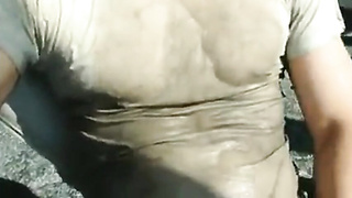 Public Getting off: Airport Urinate and Jizz