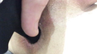 Bony Youngster Gapes His Virgin Fuckhole With Faux-cock