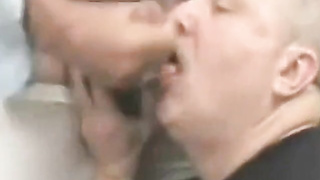 Mature Hairy man Parent Fellates and Guzzles