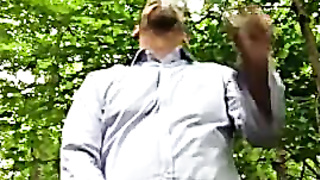 Woods Onanism: Father's Outdoor Escapade