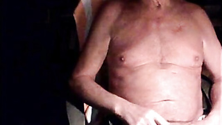 Granddad Jacks His Puny Spunk-pump