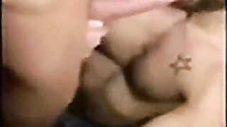 Amateur Takes 2 Large Beefsticks Deep