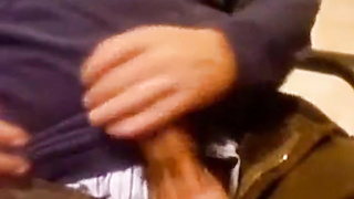 Dad's Huge Manhood - Amateur Otter Hand-job