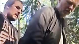 Without a condom Escapade with a Stranger Teddy Outdoors