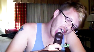 Yam-sized Black Jizz-shotgun Gets Serviced by a Thirsty White Hatch