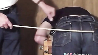 Parent Slaps His Man in Cock-squeezing Denim