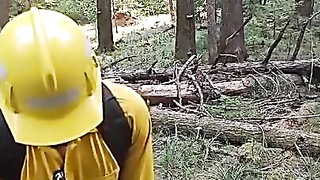 Wildfire Employee's Outdoor Onanism Solo