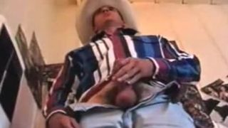 Toasted Heterosexual Redneck discharge A Fountain milking His penis