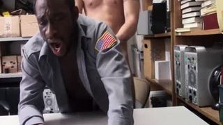 YoungPerps - Security Guard bonks another Guard In The butt In Order To Keep Him Peaceful