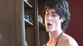 This college-aged age teen Shoves Into The darksome aperture Of His Homie