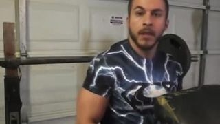 Michael Works Out & Jacks Off