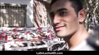 Youthfull Spanish Latino Tourist Porked For Currency POINT OF VIEW