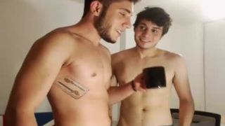 adorable-looking fellows devour Gargle Each Other lollipop,Rim wazoo On web cam