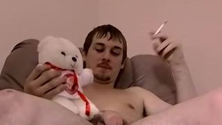 Unexperienced Boy Blaze Strokes and Blows A Load on Immense Faggot