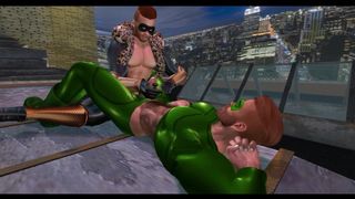 The Green Pixel - the Cat who got the Fluid