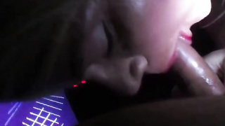 Gloryhole super-naughty Bj by Sissy Crossdresser cum-shot