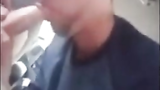 Jism throating in a van