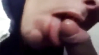 Guy sucks off friend in the public toilet stall