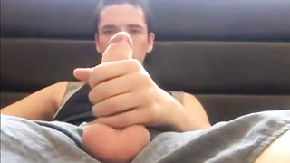 Sweet Boy Wank His Dick